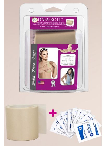 Braza On A Roll Adhesive Body Tape - Ideal for backless, strapless, and off-the-shoulder clothing, this