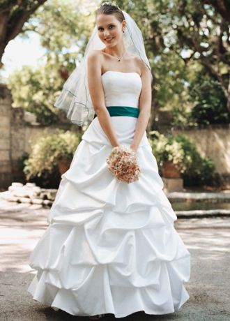 david's bridal satin wedding dress