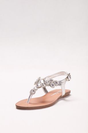 dash embellished halo strap sandal