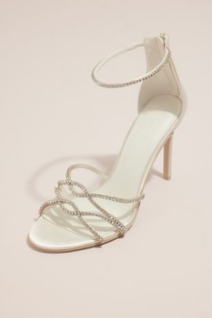 Galina Signature Entwined Crystal Satin Stilettos