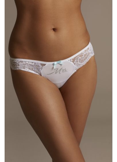 Lace Side Glitter Print Mrs. Thong - Featuring sheer lace sides and 