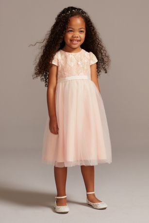 cap sleeve flower girl dress