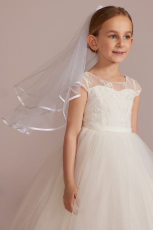 Picture of Cascading Flower Girl Veil