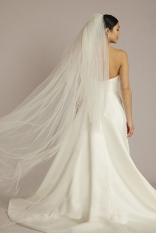 Cathedral Veils Long Cathedral Length Wedding Veils David's Bridal