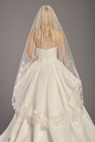 Picture of Floral Edge Walking Veil
