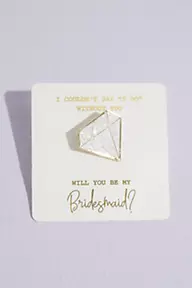 DB Studio Be My Bridesmaid Glitter Enamel Pin