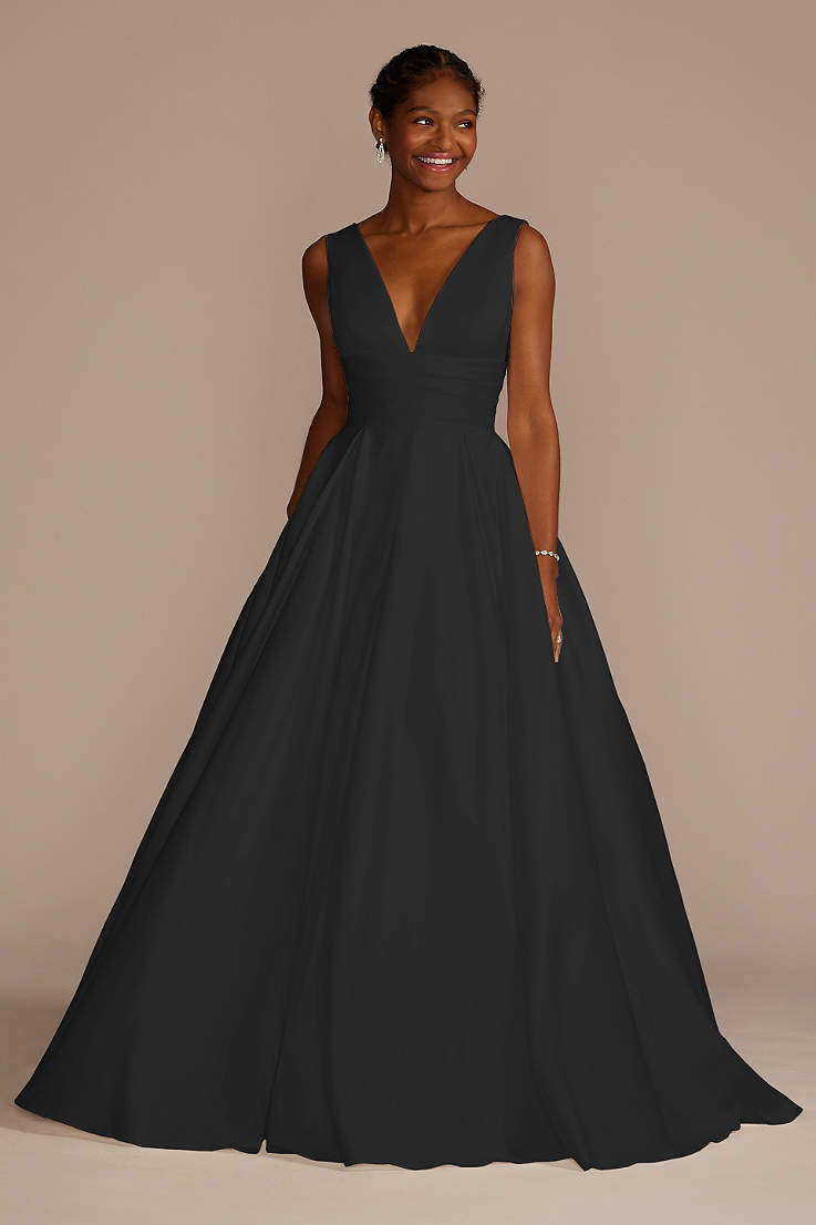 Long Black Dresses | Davids Bridal