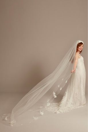 davids bridal lace veil