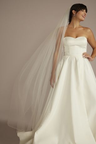 Cathedral Veils Long Cathedral Length Wedding Veils David's Bridal