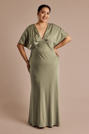 Picture of V-Neck Blouson A-Line Dress