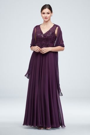 plum dresses with sleeves