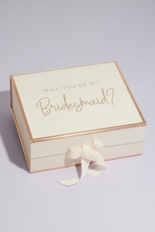 David's Bridal Will You Be My Bridesmaid Gift Box
