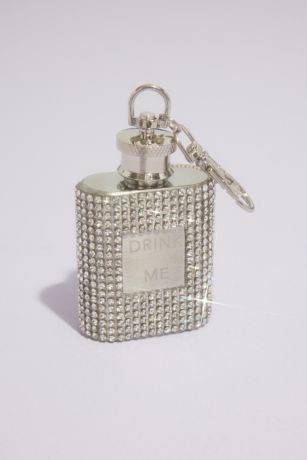 Picture of Mini Rhinestone Keychain Flask