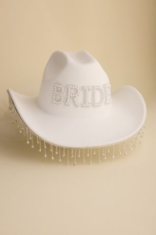 Picture of Pearl and Crystal Bride Cowboy Hat