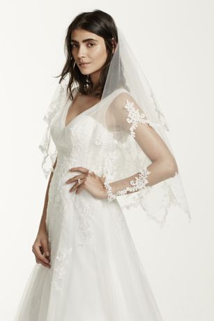 lace edge veil