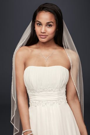 elbow length wedding veil