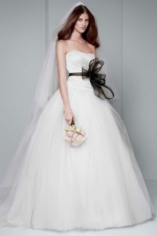 vera wang ball gown david's bridal