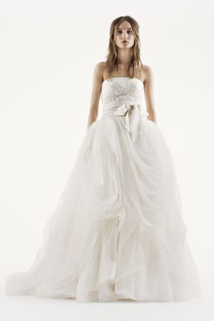 by Vera Wang Tossed Tulle Wedding Dress 