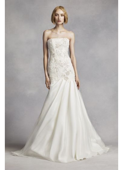 White by Vera Wang Lace Mermaid Wedding Dress | David's Bridal