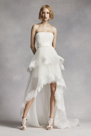 david's bridal high low dress