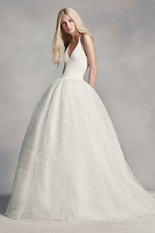 vera wang ball gown david's bridal