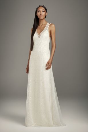 bridal slip dress