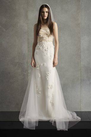 modern sheath wedding dress