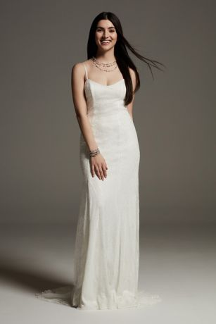 white slip dress wedding