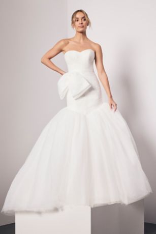 Picture of Pleated Tulle Sweetheart Mermaid Gown