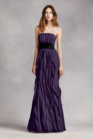 vera wang chiffon dress