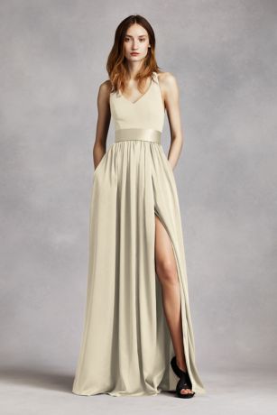 champagne gold dress bridesmaid