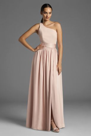 Picture of White by Vera Wang One-Shoulder Dress