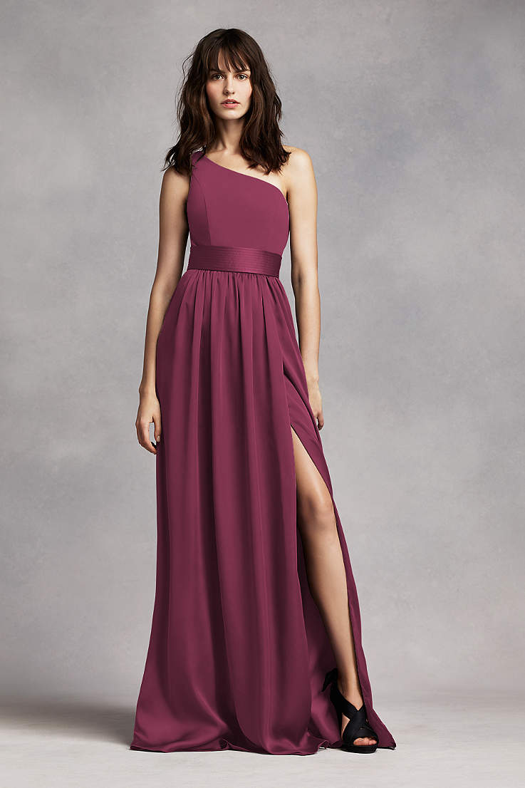 Red and White Bridesmaid Dresses