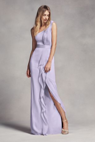 lavender and silver bridesmaid dresses
