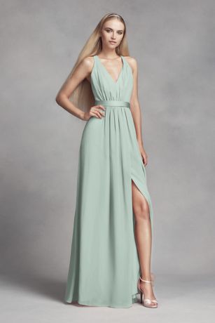 Dusty Sage Bridesmaid Dresses in Sage Green David s Bridal Dusty Sage Bridesmaid Dresses in Sage Green David s Bridal