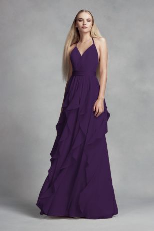 david's bridal purple wedding dress