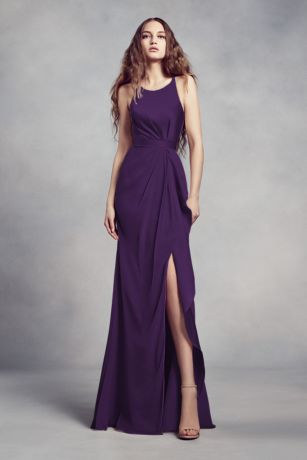 dark purple wedding dress