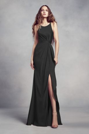 black long dress sleeveless