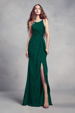 emerald green flowy dress