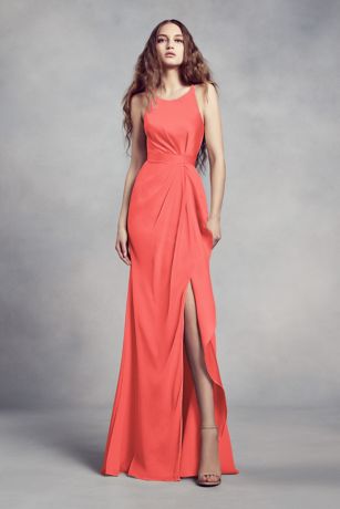 Coral Bridesmaid Dresses Salmon Melon Coral Formal Gowns