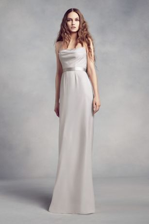 Pale Gray Bridesmaid Dresses