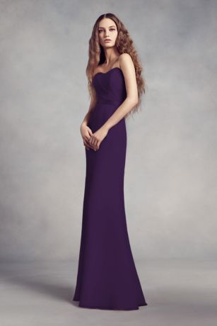 vera wang strapless bridesmaid dresses