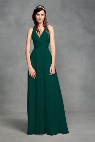 green silk bridesmaid dress