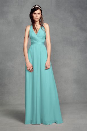Long Turquoise Blue Bridesmaid Dresses