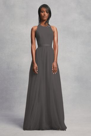 dark grey party dress