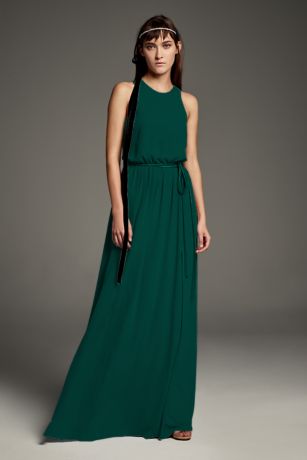 david's bridal dark green bridesmaid dresses