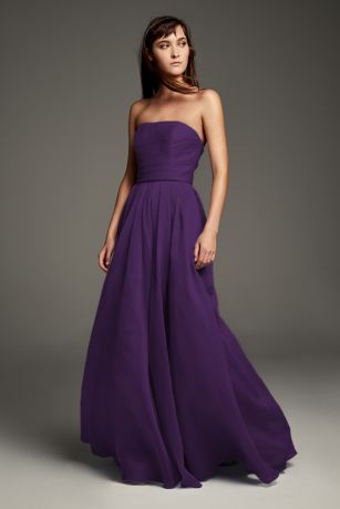 vera wang strapless bridesmaid dresses