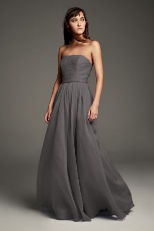charcoal bridesmaid dresses