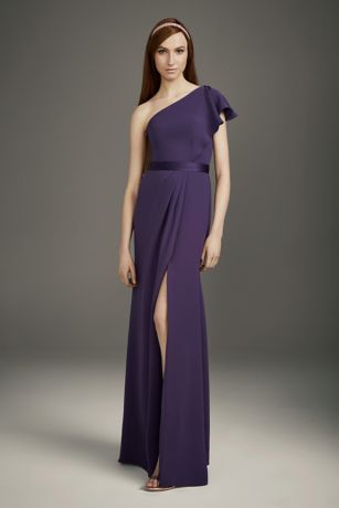 bridesmaid dress one shoulder