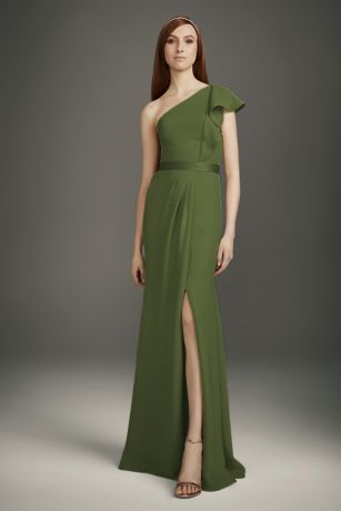 olive green bridesmaid dresses david's bridal